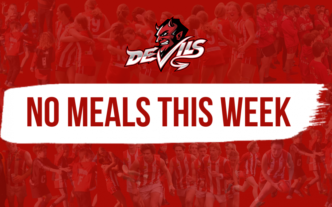 NO MEALS AT THE CLUB THIS WEEK |