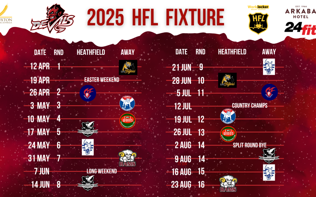 • 2025 HFL FIXTURE •