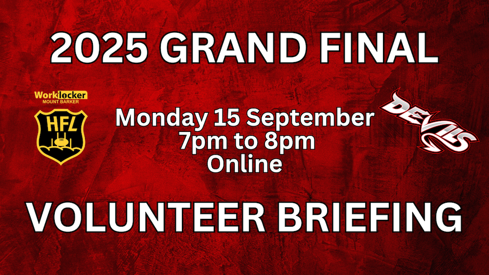 GRAND FINAL | VOLUNTEER BRIEFING
