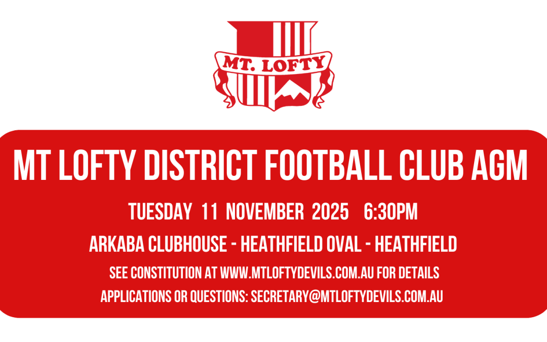 MLDFC AGM | TUESDAY 11 NOVEMBER 2025