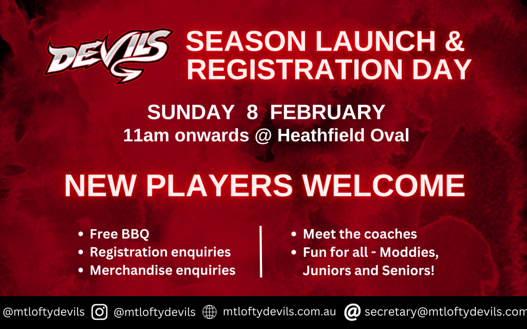 SEASON LAUNCH & REGISTRATION DAY 2026
