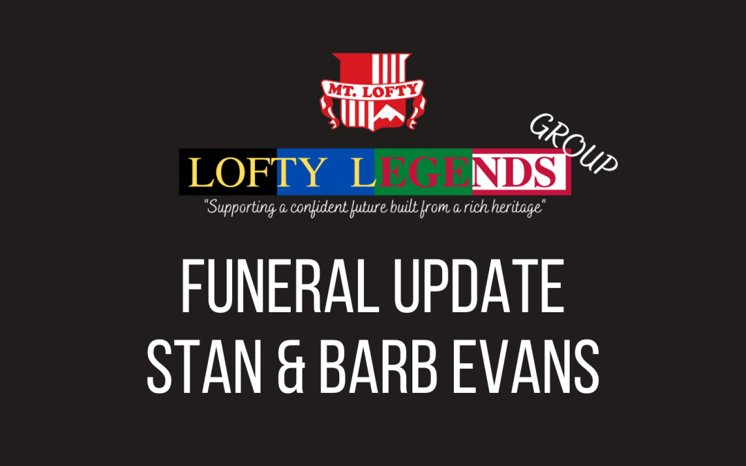 STAN AND BARB EVANS’ FUNERAL INFORMATION