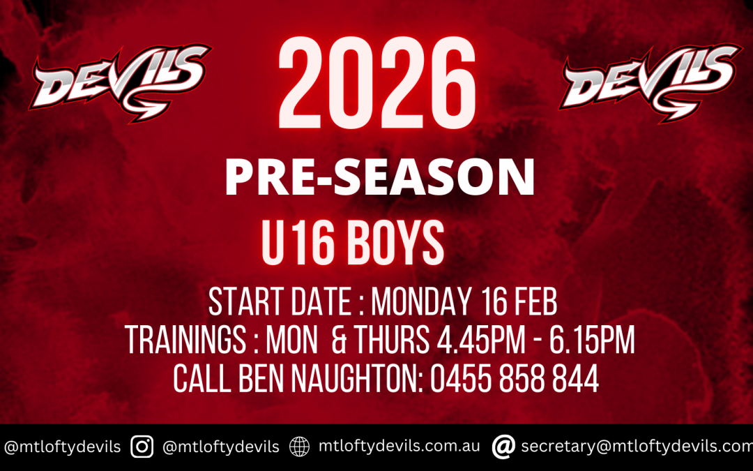 Under 16’s Preseason