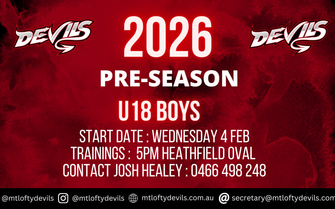 Welcome to the 2026 football season with the Mt Lofty Devils.
