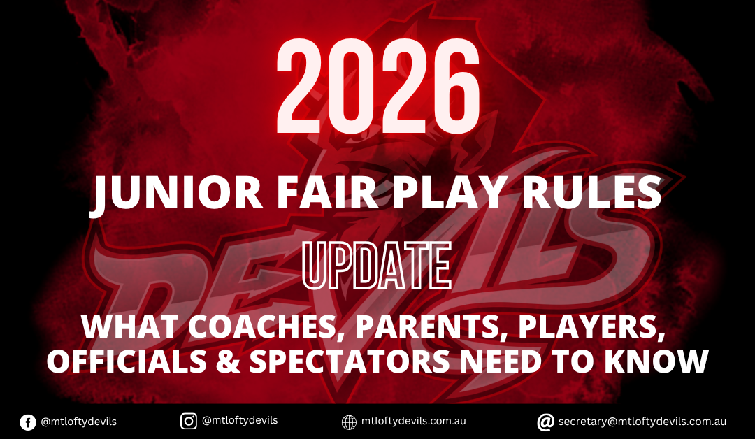 JUNIOR FAIR PLAY POLICY | SEASON UPDATE
