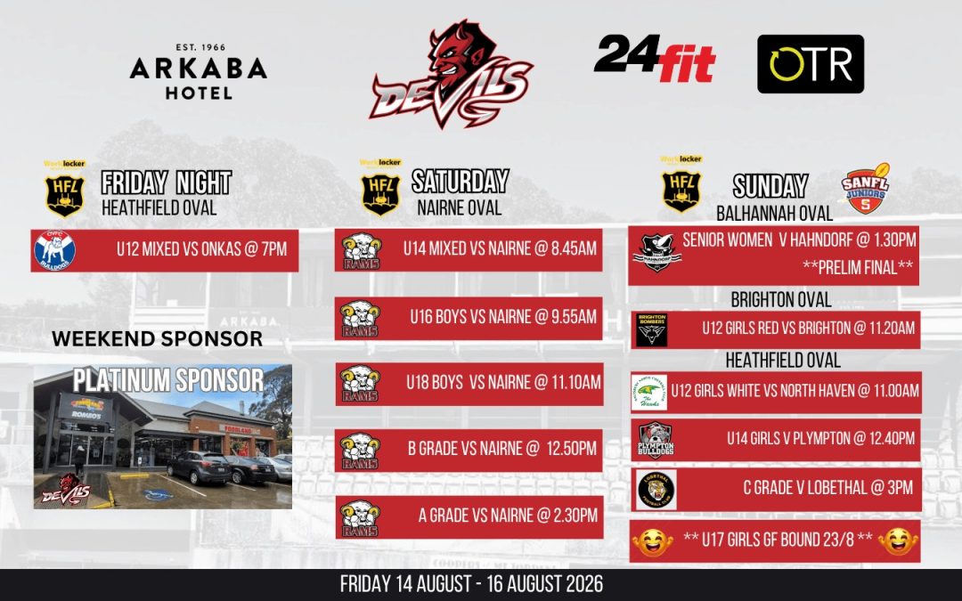 🔴⚪ The Weekend Ahead ⚪🔴